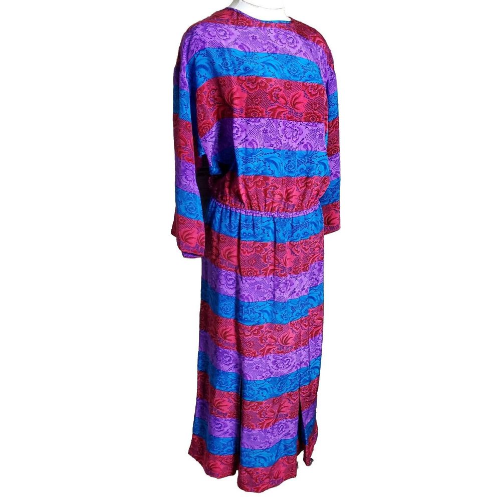 Vintage Silk Studio Dress Size 8 100% Silk